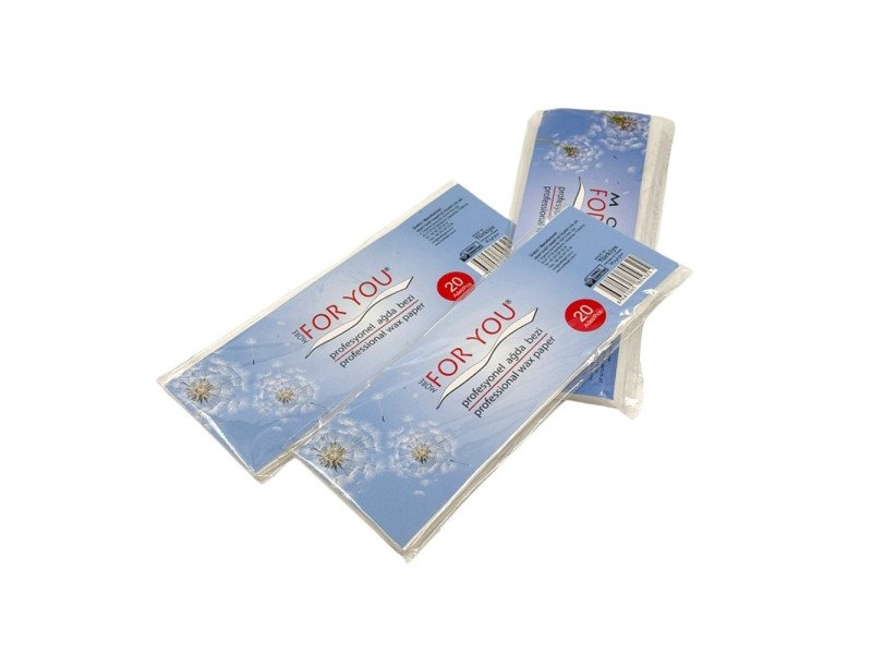 More For You Professionelle Wachsstreifen Vlies 7x20cm – Sanfte Haarentfernung 20 Stück