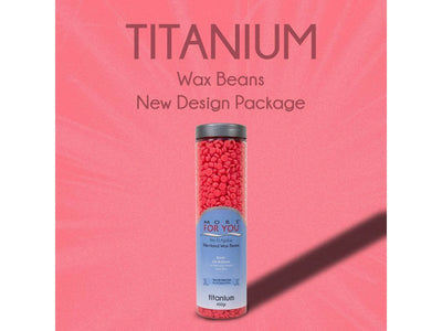 More For You Titanium Filmwachs Handbohnen 450g – Sanfte, reizfreie Haarentfernung