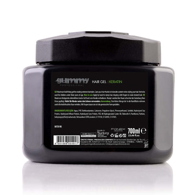 GUMMY HAARGEL 700 ML KERATINWIE BENUTZT MAN:
Tragen Sie von Hand auf feuchte Haare auf und formen Sie sie mit den Fingern, um den gewünschten Look zu erzielen.
PRODUKTBESCHREIBUNG:
Während seingummyOnKozmetikGUMMY HAARGEL 700 ML