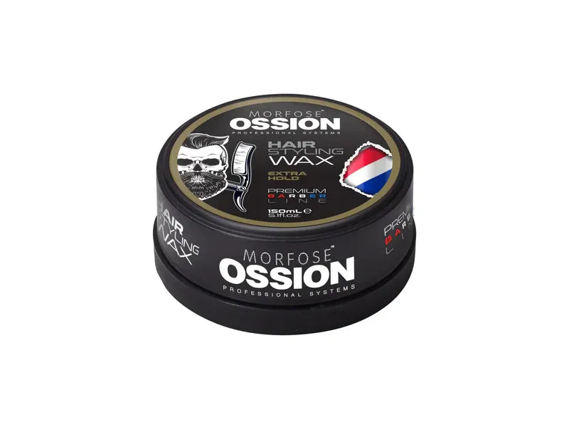 Ossion Extra Starkes Haarstyling Wachs 150ml - Wasserbasiert, Glanz & Halt für alle Haartypen