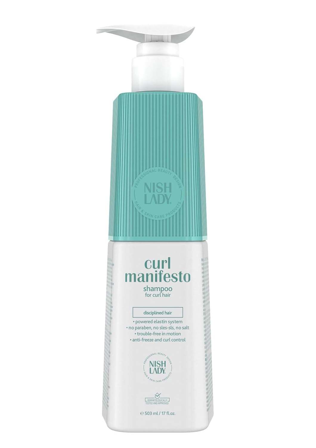 NishLady Curl Manifesto Clarifying Hair ShampooDas NishLady Curl Manifesto Clarifying Hair Shampoo reinigt lockiges Haar sanft, entfernt Rückstände und sorgt für definierte, glänzende und disziplinierte Locken. DHairNishLadyOnKozmetikNishLady Curl Manifesto