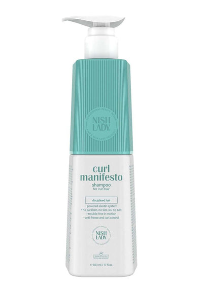 NishLady Curl Manifesto Clarifying Hair ShampooDas NishLady Curl Manifesto Clarifying Hair Shampoo reinigt lockiges Haar sanft, entfernt Rückstände und sorgt für definierte, glänzende und disziplinierte Locken. DHairNishLadyOnKozmetikNishLady Curl Manifesto