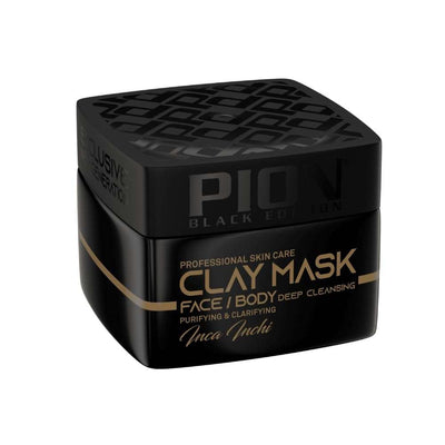 Black Edition Clay Mask – 240 mlDie Black Edition Clay Mask ist eine tiefenreinigende Tonerde-Maske, angereichert mit wertvollem Inca Inchi Öl. Sie entfernt Unreinheiten, überschüssigen Talg und Umface carePionOnKozmetikBlack Edition Clay Mask