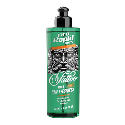 Pro Rapid Tattoo Series Inca – Tonic Hair Freshness – 250 mlDas Pro Rapid Tattoo Series Inca Tonic Hair Freshness ist ein erfrischendes Kopfhaut-Tonic, das speziell entwickelt wurde, um die Kopfhaut zu revitalisieren und das face careProrapidOnKozmetikPro Rapid Tattoo Series Inca