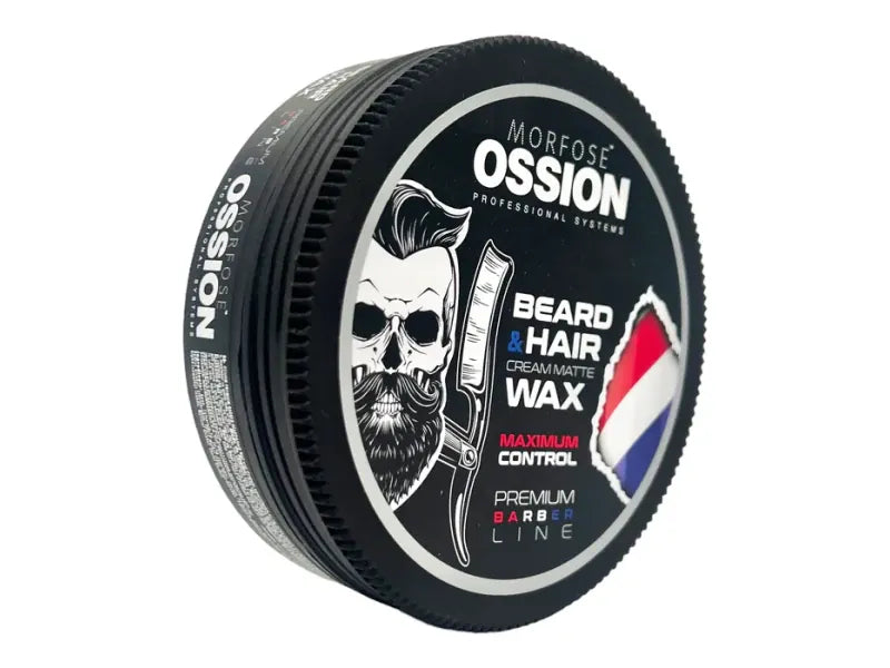 Ossion Bart- & Haarcreme Mattes Wachs: Maximaler Halt, 175ml für perfektes Styling