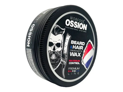 Ossion Bart- & Haarcreme Mattes Wachs: Maximaler Halt, 175ml für perfektes Styling