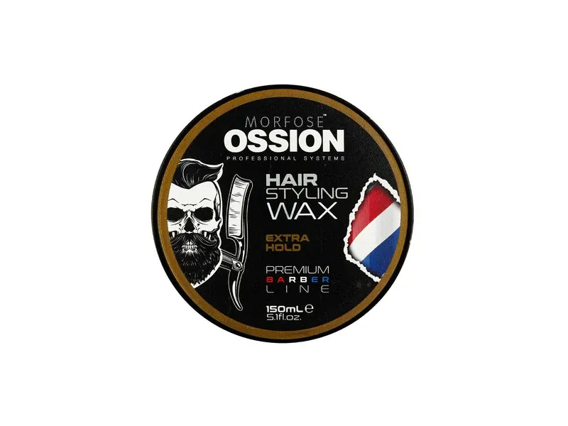 Ossion Extra Starkes Haarstyling Wachs 150ml - Wasserbasiert, Glanz & Halt für alle Haartypen