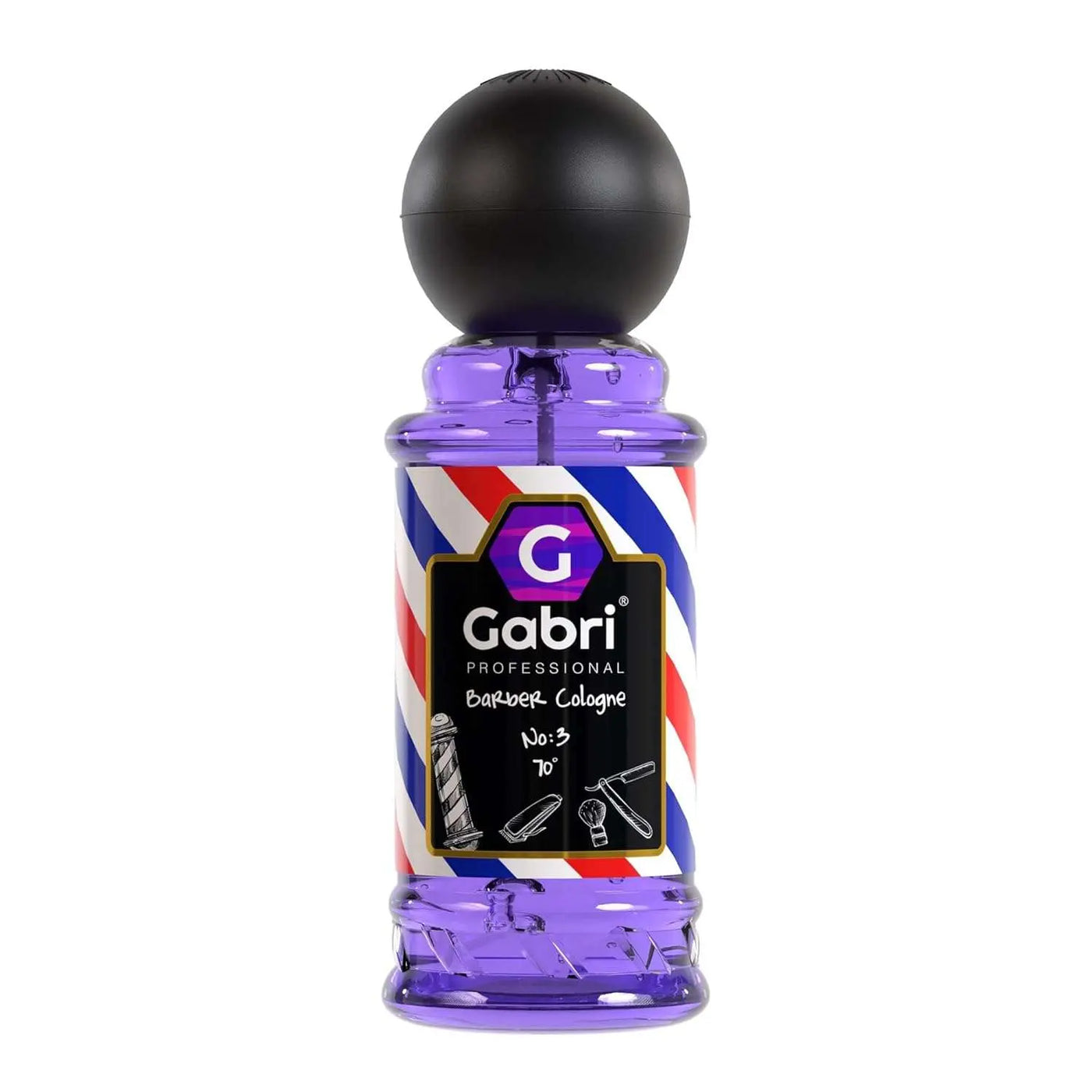 Gabri Barber Cologne – After Shave Spray, 250ml bottle with pump dispenser for men.