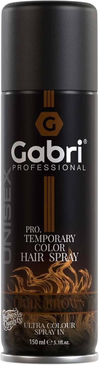 Gabri Color Hair Spray 150ml bottle, temporary hair color, easy application and washout.