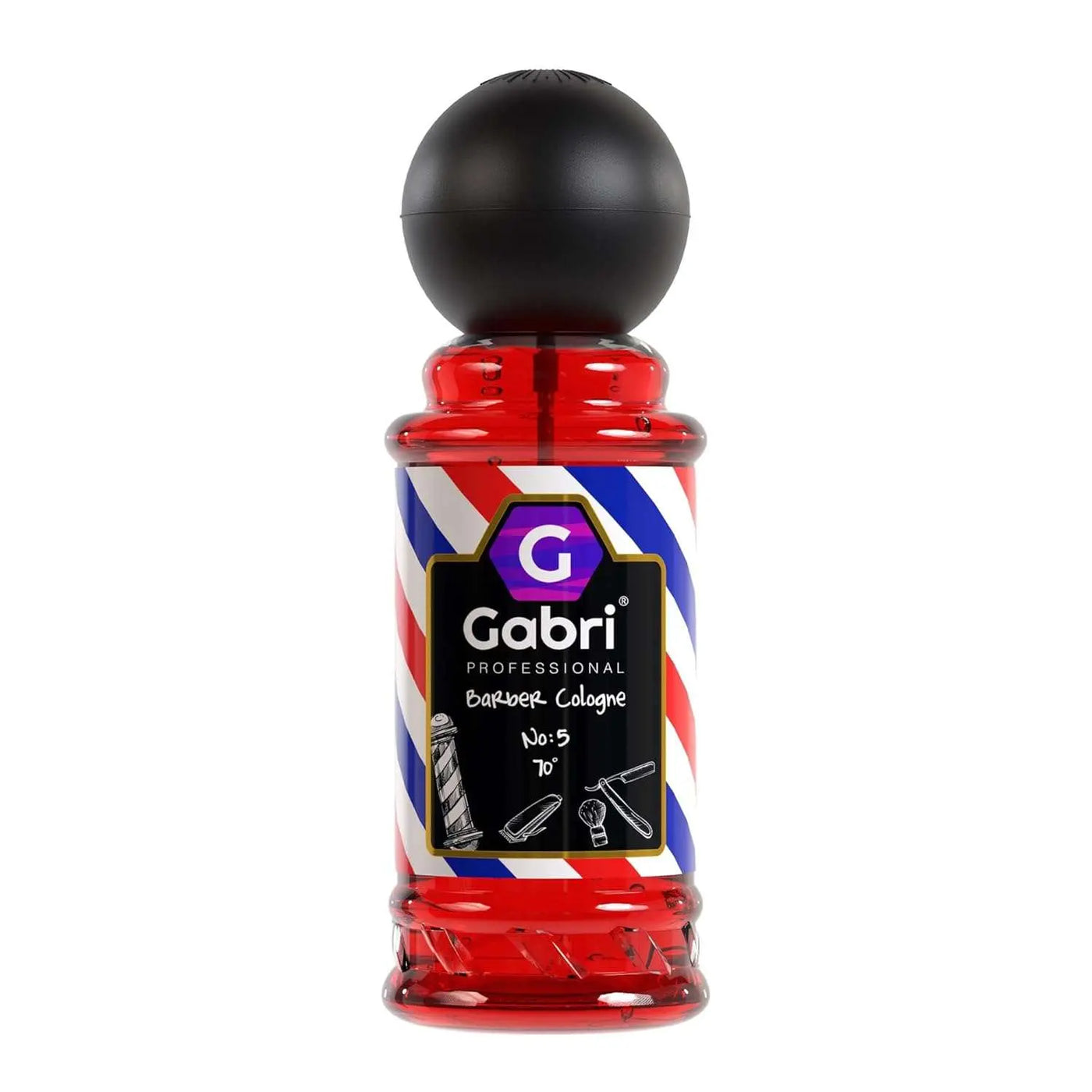 Gabri Barber Cologne After Shave Spray for Men 250ml - Aromatic, refreshing cologne with practical pump dispenser.