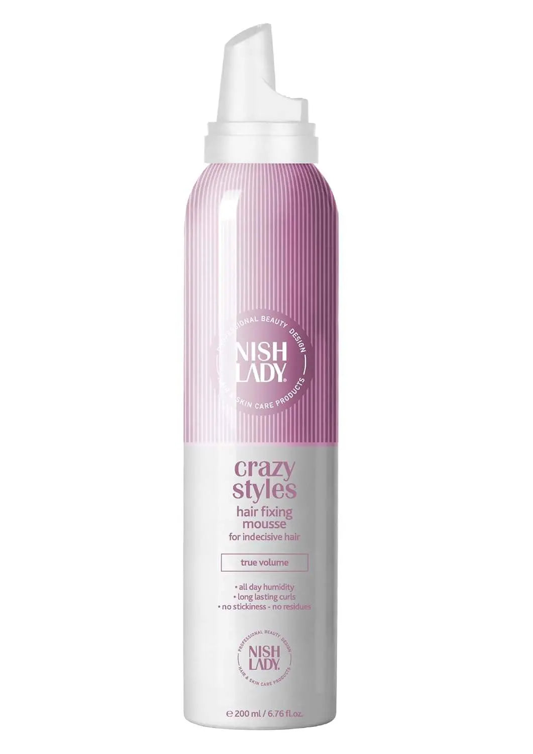Haarfixierschaum Crazy Styles 200 ml🎀 Volumen, das den ganzen Tag anhält: Dieser Haarfixierschaum bietet maximales Volumen und sorgt für ein langanhaltendes Styling, das selbst widrigsten Bedingungen HairNishLadyOnKozmetikHaarfixierschaum Crazy Styles