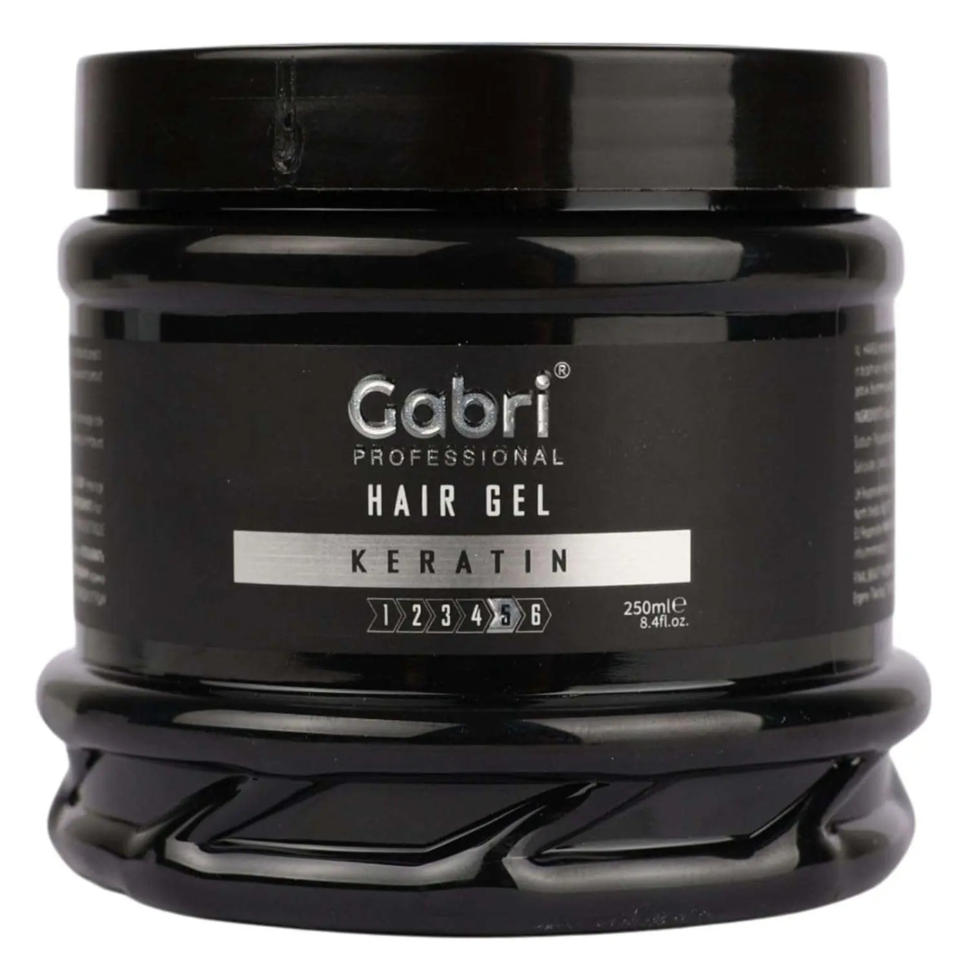Gabri Professional Hair Gel Series – 250ml, provides strong hold and shine for all hair types.