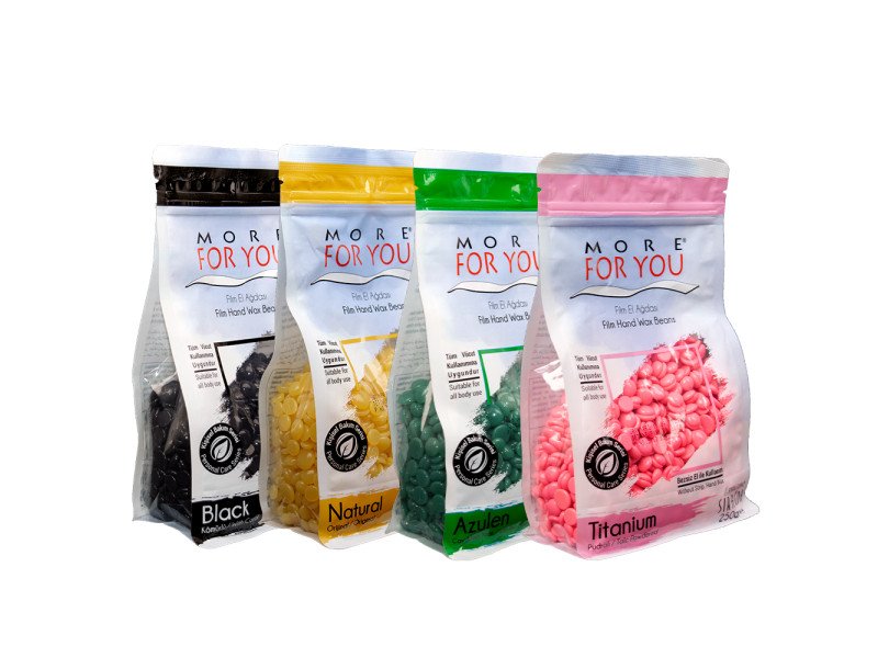 More For You Schwarze Filmwachs Handbohnen 250g | Sanfte, Streifenlose Haarentfernung