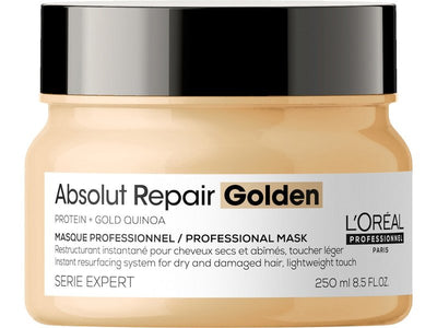 L'Oréal Professionnel Absolut Repair Gold Maske: Tiefenwirksame Haarkur mit Quinoa, Protein, 250ml