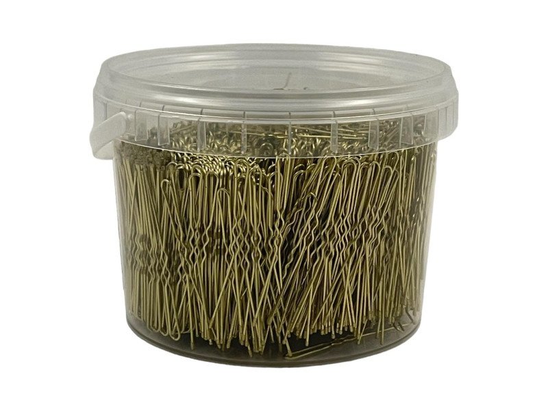 AHSEN PROFFESSIONAL Professionelle Goldene Haar-Lockennadeln 60mm, 500g Packung
