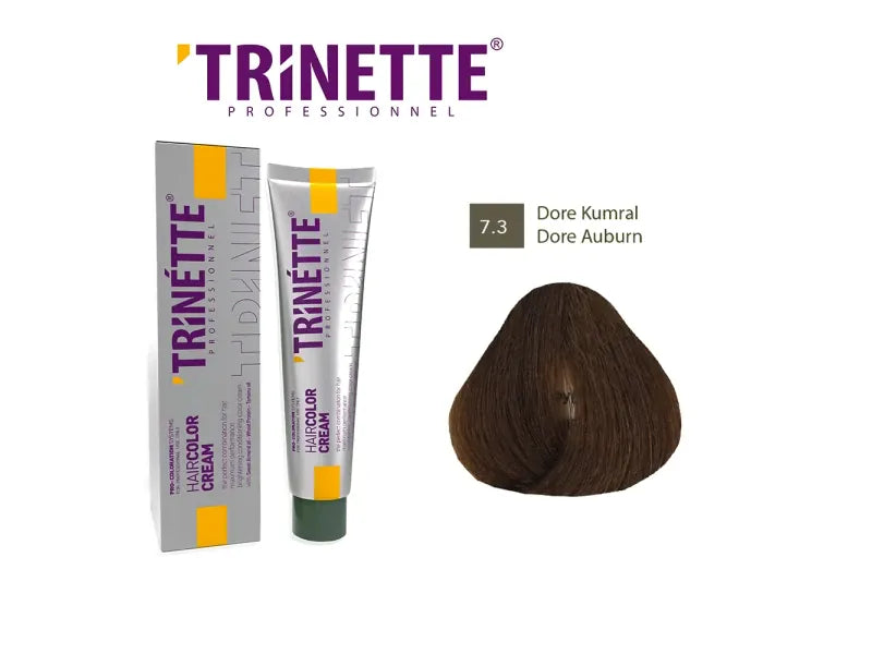 Trinette Professionelle Haarfarbcreme 7.3 Dore Auburn 100ml für lebendige Ergebnisse