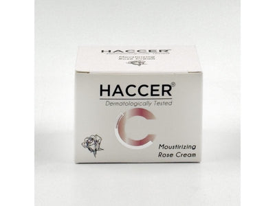 Haccer Rosencreme 50ml: Beruhigende Feuchtigkeitspflege mit echtem Rosenextrakt