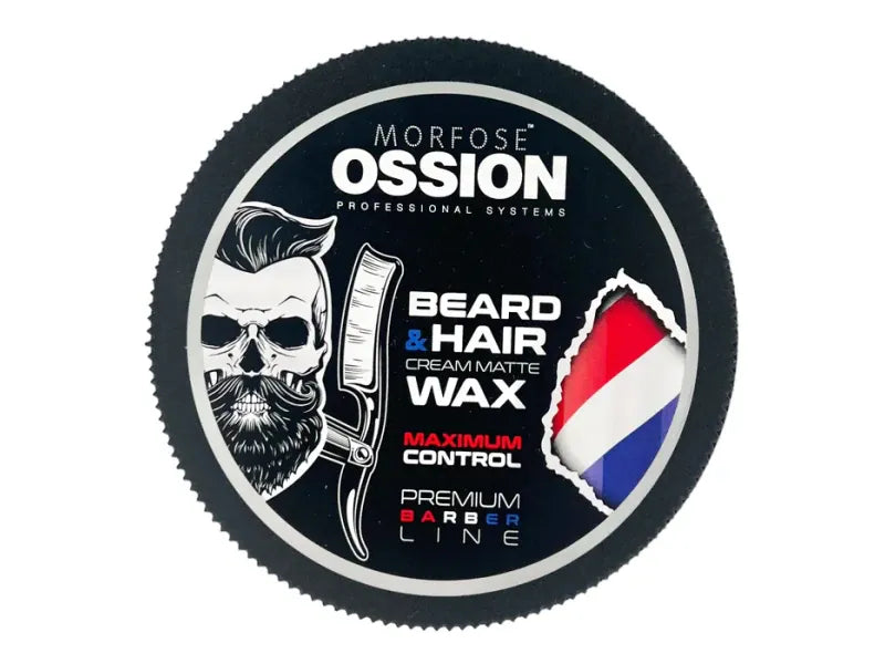 Ossion Bart- & Haarcreme Mattes Wachs: Maximaler Halt, 175ml für perfektes Styling