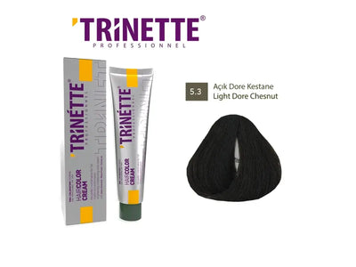 TRINETTE 5.3 Leichte Goldbraun Haarfarbcreme 100ml für Professionelle Anwendung