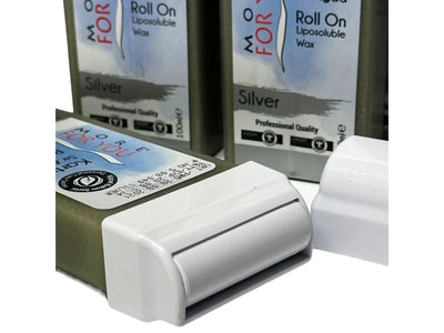More For You Silber Roll-On Liposolubles Wachs 100ml Sanfte Haarentfernung