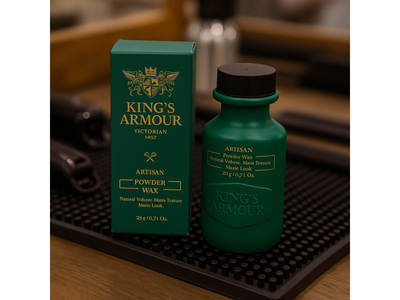 King's Armour Artisan Volumen Puderwachs 20g: Starker Matt-Halt für Flexibles Haarstyling