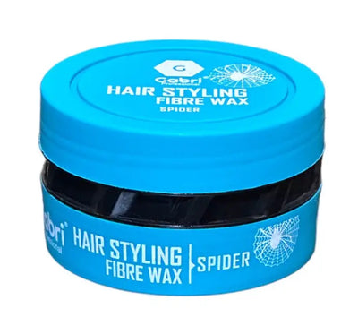 Gabri Aqua Styling Wax 150ml jar with blue lid and branding, providing strong hold and natural shine.