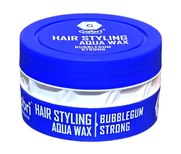 Gabri Aqua Styling Wax 150ml for strong hold and glossy finish.