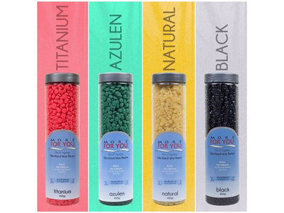 More For You Schwarzes Filmwachs Handbohnen 450g: Sanfte, Effektive Haarentfernung