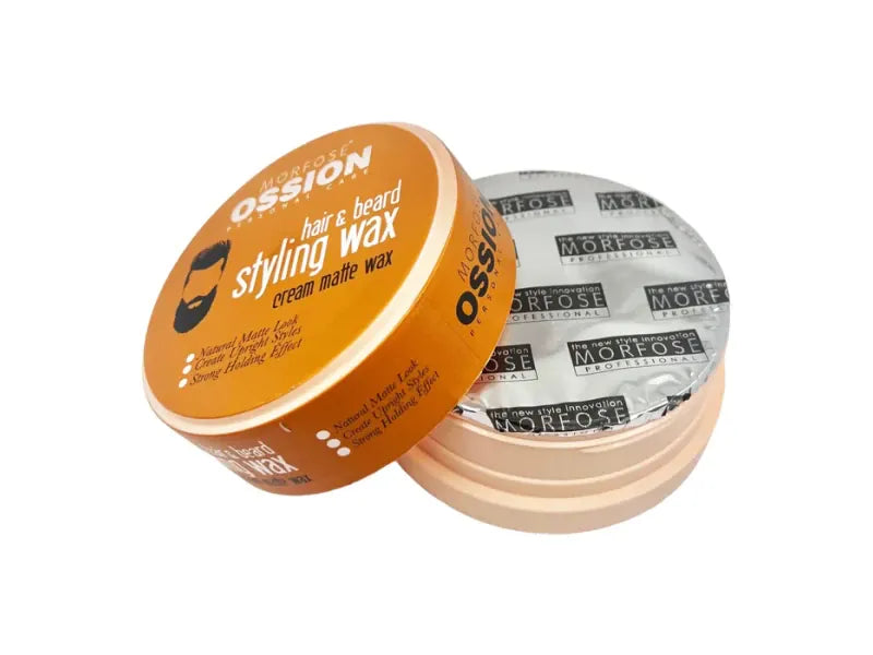 Ossion Haar & Bart Styling Wachs 150ml – Mattes Finish, Starker Flexibler Halt