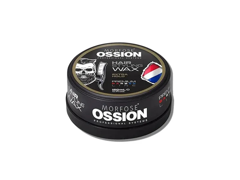 Ossion Extra Starkes Haarstyling Wachs 150ml - Wasserbasiert, Glanz & Halt für alle Haartypen