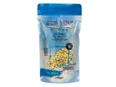 More For You Weiße Film Handwachsbohnen 250g – Sanfte, Effektive Haarentfernung für Geschmeidige Haut