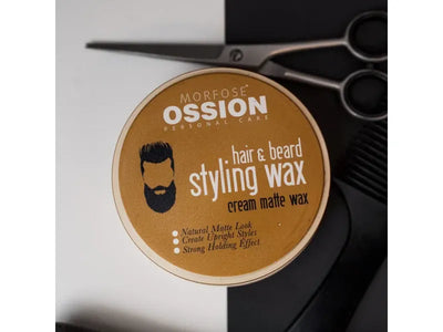 Ossion Haar & Bart Styling Wachs 150ml – Mattes Finish, Starker Flexibler Halt