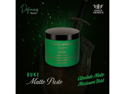 King's Armour Duke Matt Paste 110ml – Starker Halt, Flexibel, Natürliches Mattes Finish