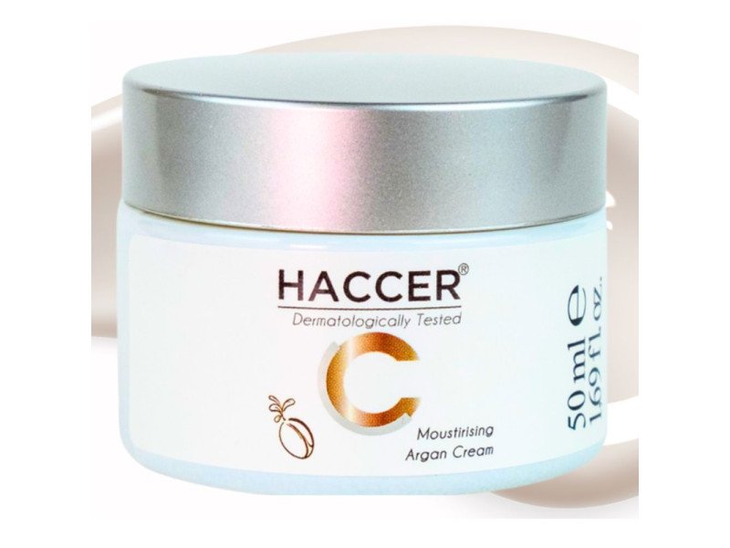 Haccer Arganöl Creme 50ml – Intensive Feuchtigkeit, Elastizität, Vitamin E Schutz
