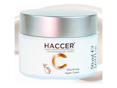Haccer Arganöl Creme 50ml – Intensive Feuchtigkeit, Elastizität, Vitamin E Schutz