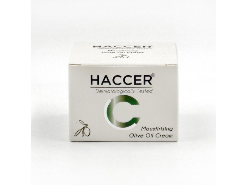 Haccer Olivenölcreme 50ml: Intensive Feuchtigkeit für trockene & empfindliche Haut
