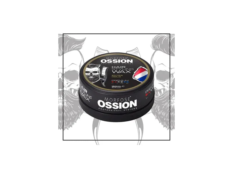 Ossion Extra Starkes Haarstyling Wachs 150ml - Wasserbasiert, Glanz & Halt für alle Haartypen