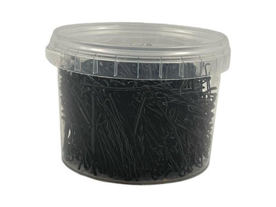 AHSEN PROFFESSIONAL Robuste Schwarze Haarklammern 5cm, 500g Packung für Profi-Friseure