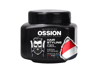 Ossion Mega Strong Rotes Gummi Haargel 300ml: Ultimativer Halt & Glanz für Männer