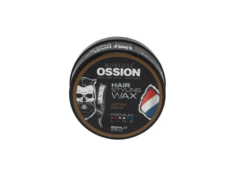 Ossion Extra Starkes Haarstyling Wachs 150ml - Wasserbasiert, Glanz & Halt für alle Haartypen