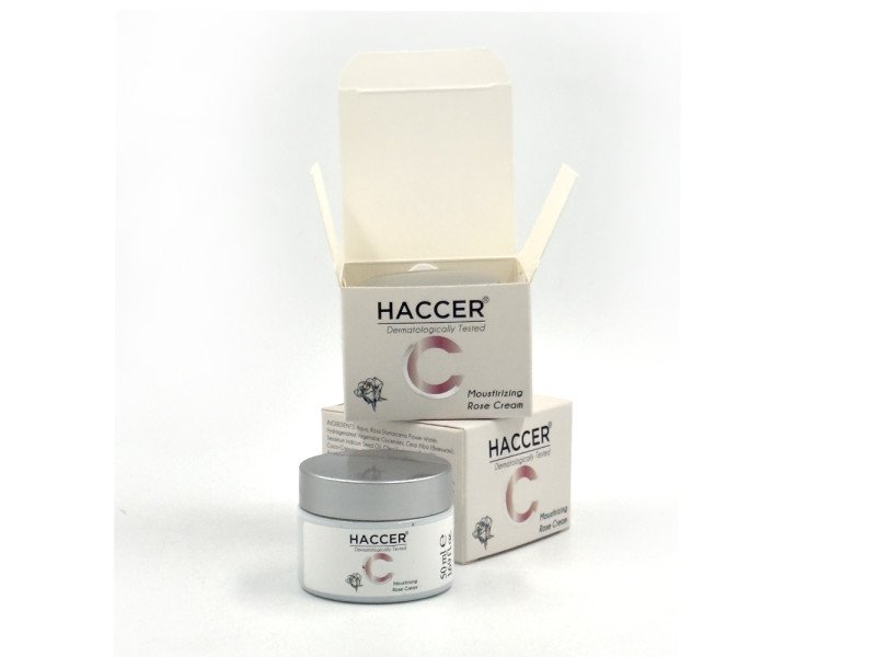 Haccer Rosencreme 50ml: Beruhigende Feuchtigkeitspflege mit echtem Rosenextrakt