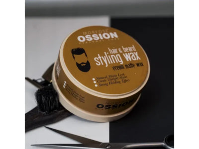 Ossion Haar & Bart Styling Wachs 150ml – Mattes Finish, Starker Flexibler Halt