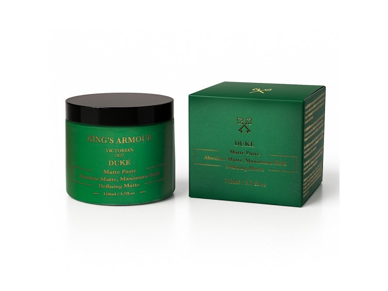 King's Armour Duke Matt Paste 110ml – Starker Halt, Flexibel, Natürliches Mattes Finish