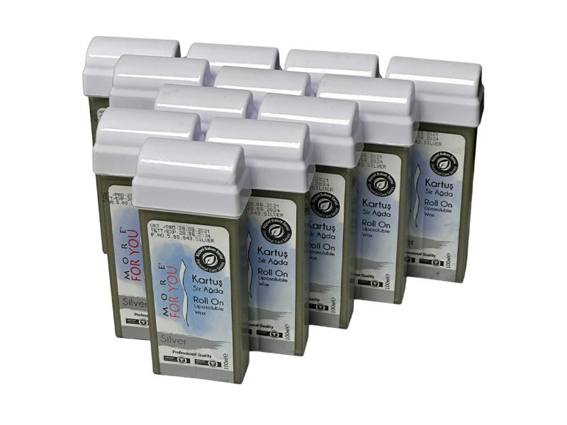 More For You Silber Roll-On Liposolubles Wachs 100ml Sanfte Haarentfernung
