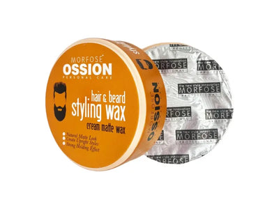 Ossion Haar & Bart Styling Wachs 150ml – Mattes Finish, Starker Flexibler Halt