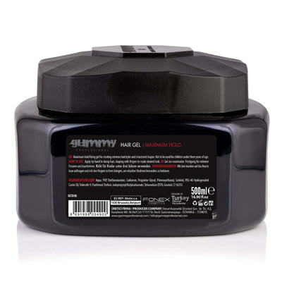GUMMY HAARGEL 500 ML  MAXIMALWIE BENUTZT MAN:
Tragen Sie von Hand auf feuchte Haare auf und formen Sie sie mit den Fingern, um den gewünschten Look zu erzielen.
PRODUKTBESCHREIBUNG:
Es ist idealgummyOnKozmetikGUMMY HAARGEL
