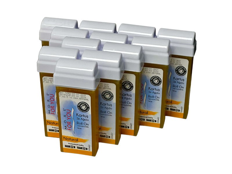 More For You Natürliches Roll-On Liposolubles Wachs 100ml für sanfte Haarentfernung
