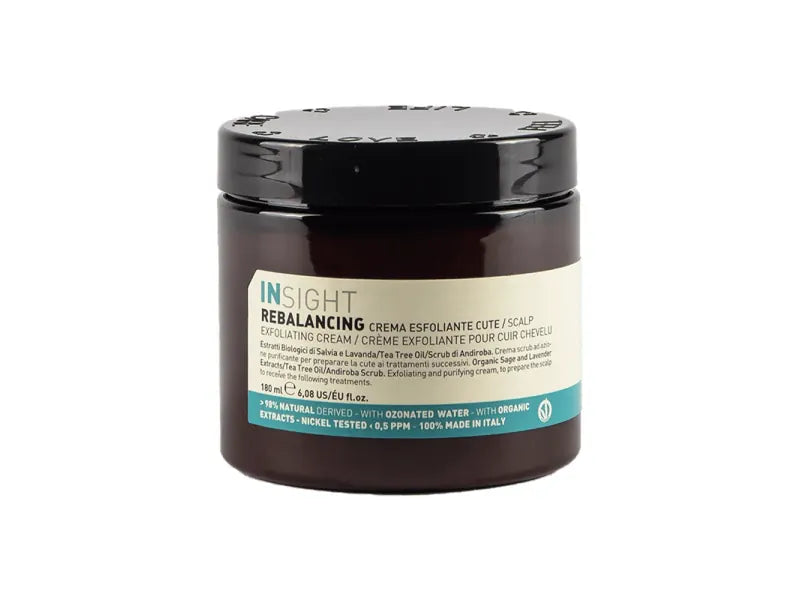 INSIGHT Rebalancing Kopfhaut Peeling Creme 180ml: Tiefenreinigung mit Bio-Extrakten