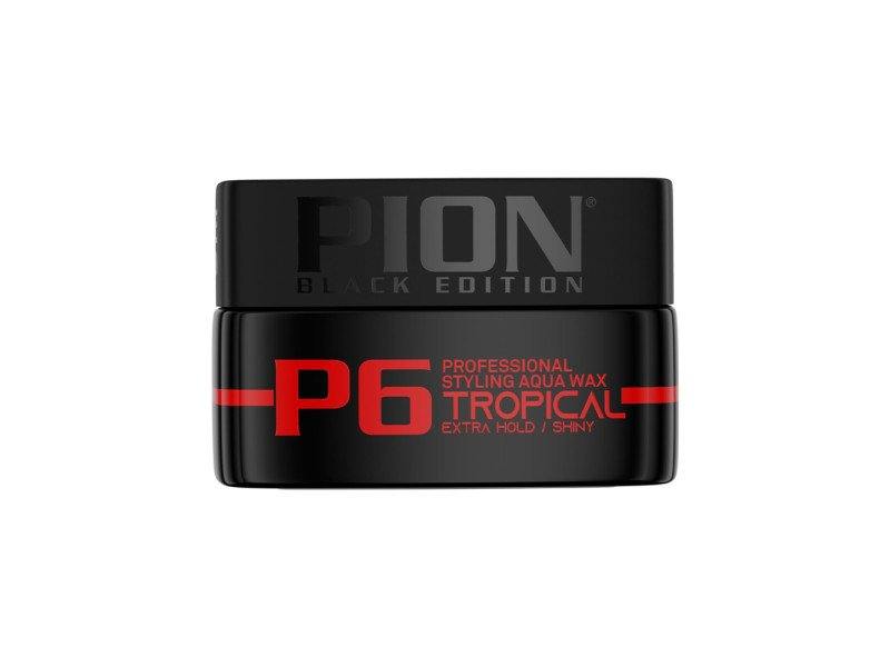 Pion Hair Styling Aqua Wax container with strong hold and shiny finish.