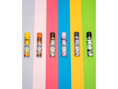 Morfose Milk Therapy Trockenshampoo assortment on colorful background showing various scents.